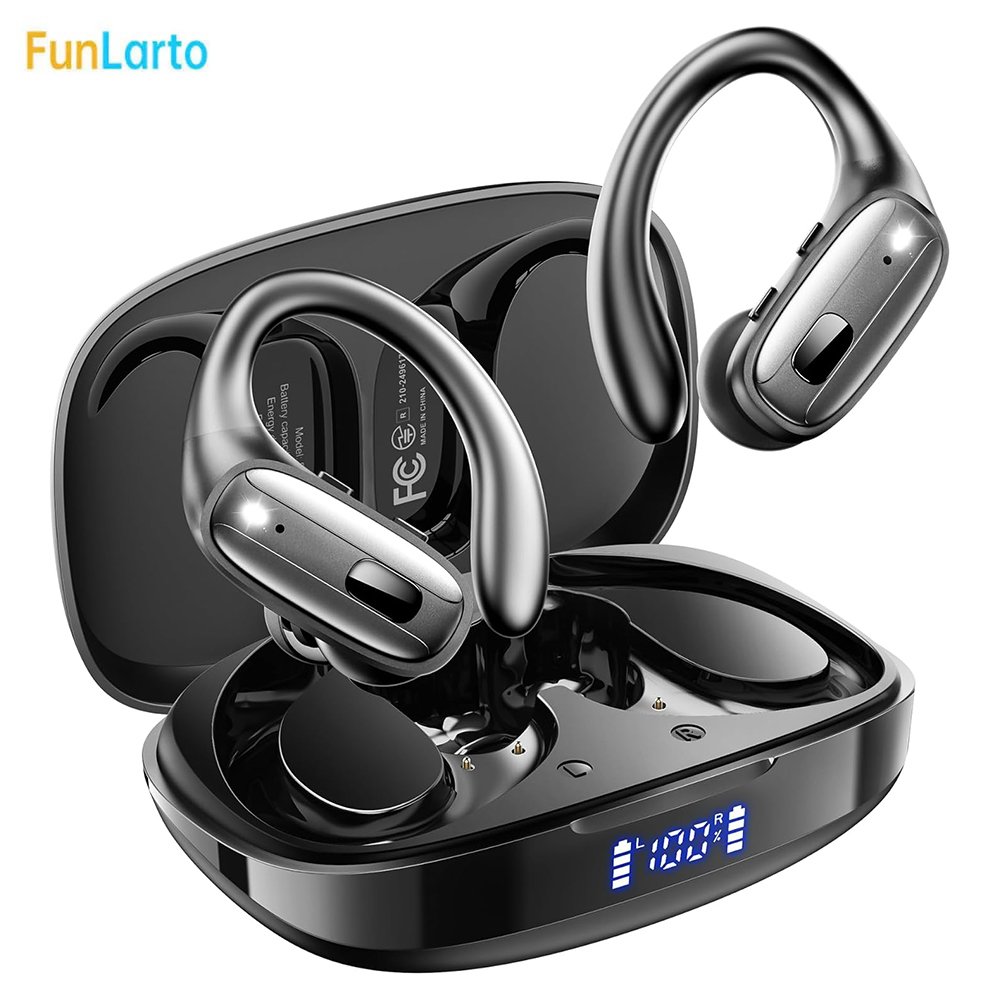 Type C Wired Earphones With Mic - Sports Bluetooth 5.3 Headphones Wireless Earbuds
