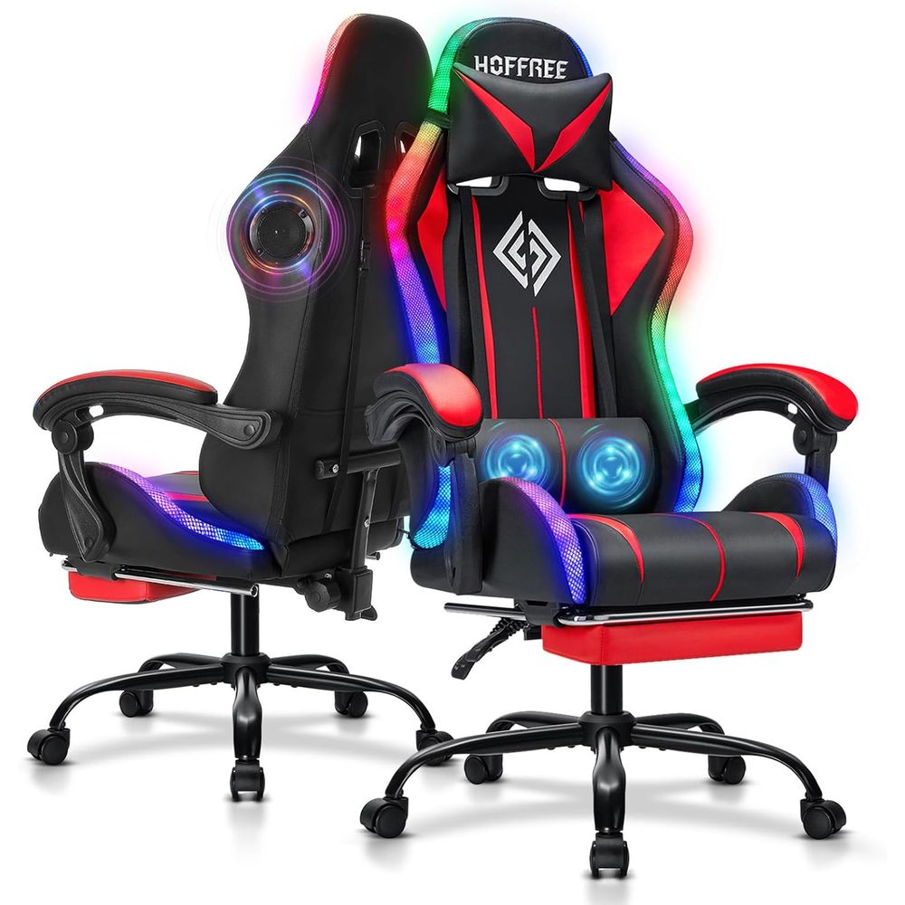 Speakers - RGB Gaming Chair with Bluetooth Speakers
