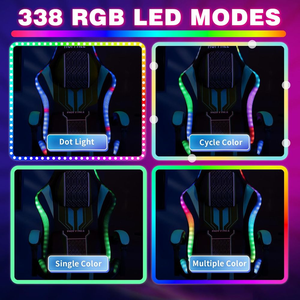 Gaming Chair with LED Lights S - đánh giá và giá Speakers