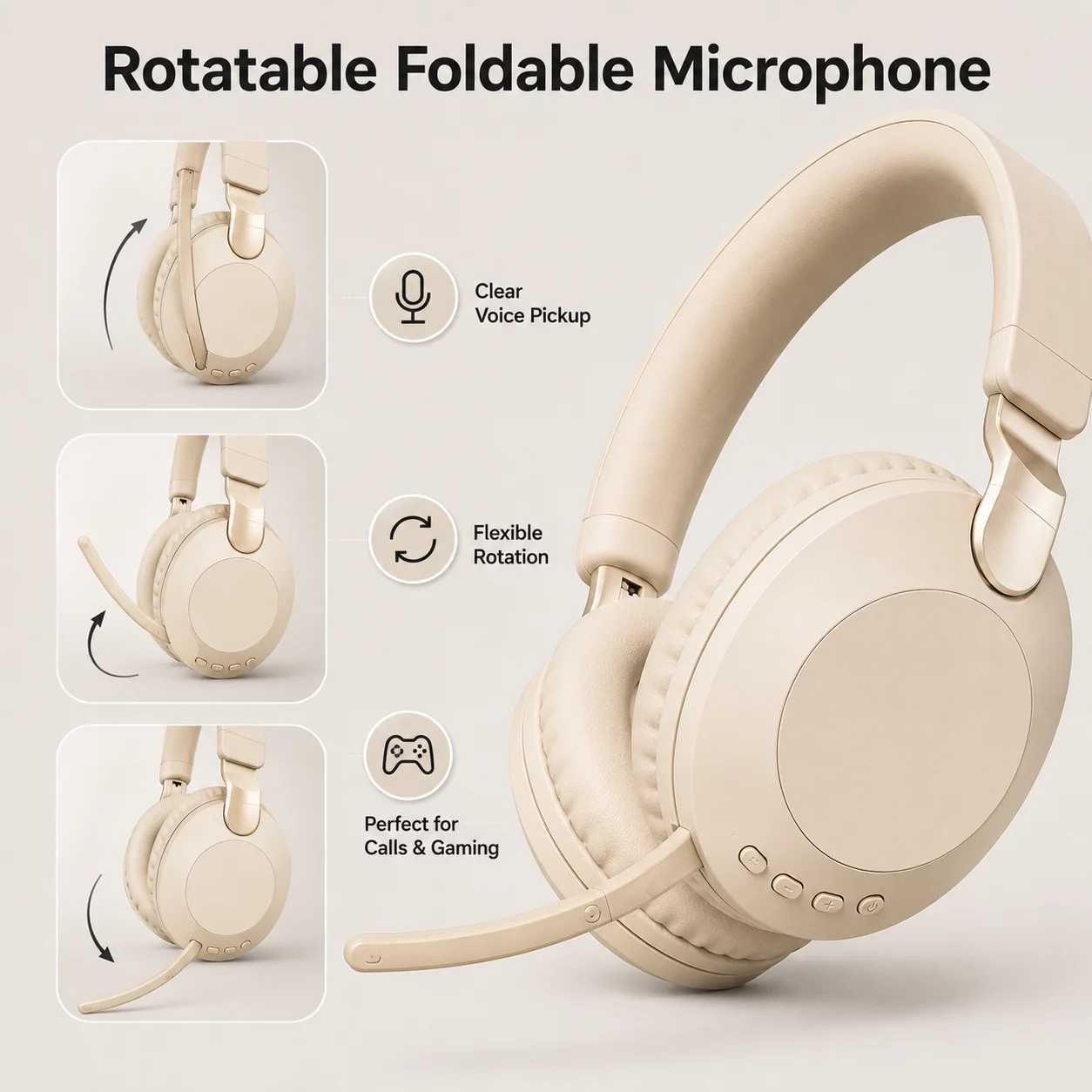 Over-Ear Gaming Headset Blueto - đánh giá và giá Anc Wireless Over Ear Headphones