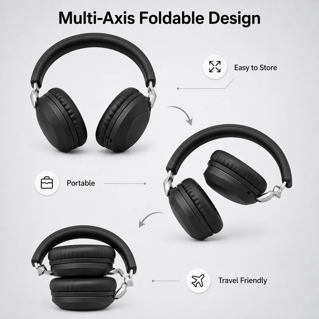 Over-Ear Gaming Headset Blueto - đánh giá và giá Anc Wireless Over Ear Headphones