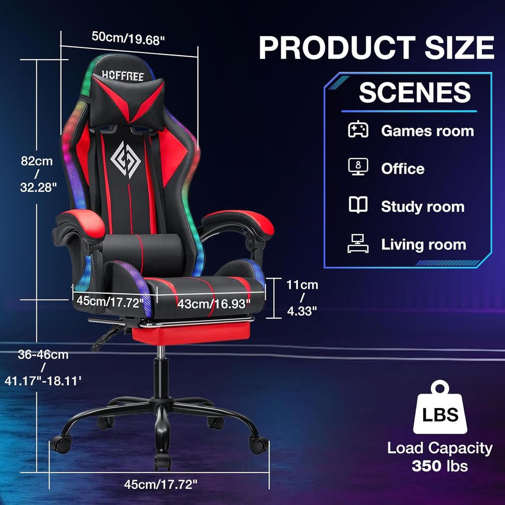 RGB Gaming Chair with Bluetoot - đánh giá và giá Speakers