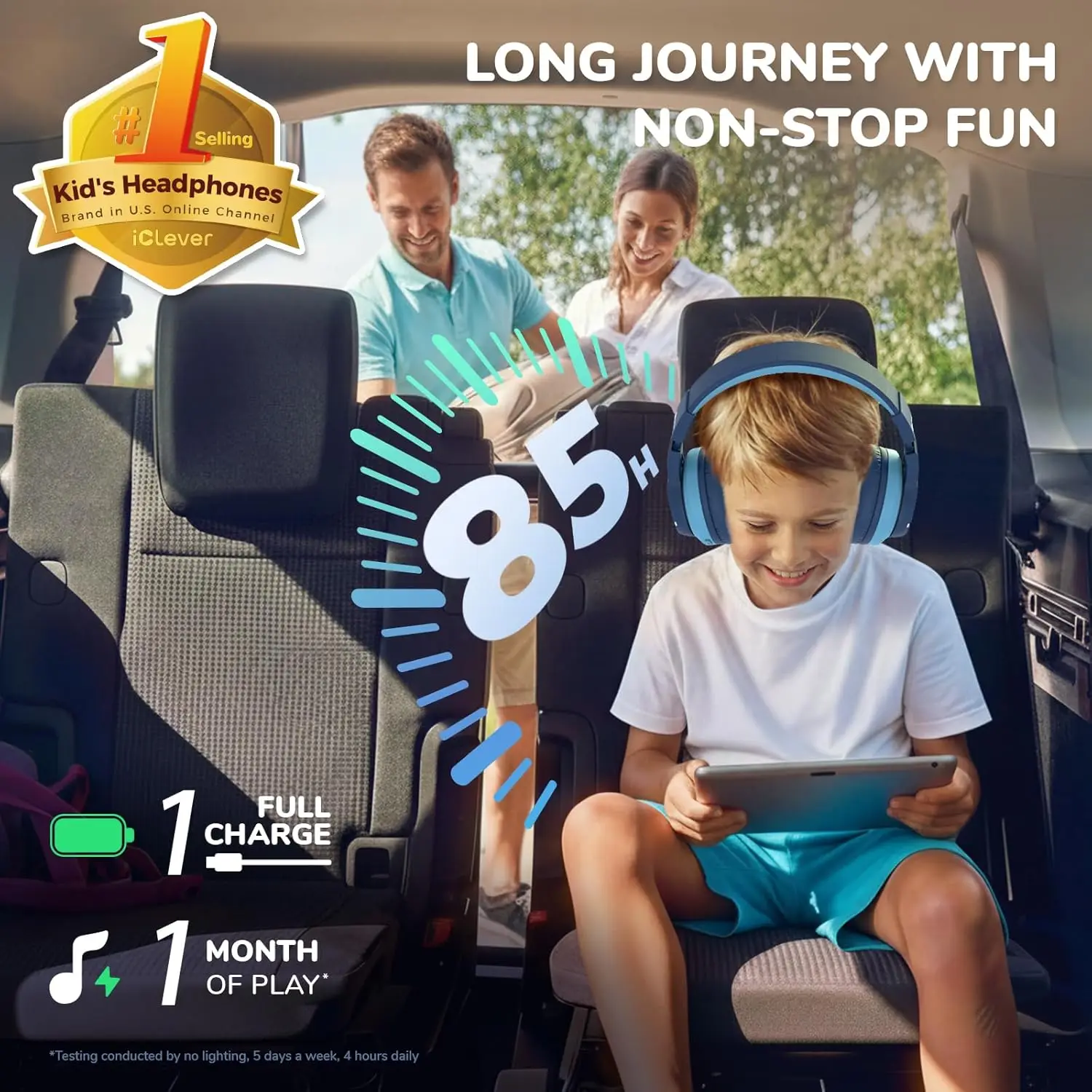 iClever BTH12 Kids Bluetooth H - đánh giá và giá Anc Wireless Over Ear Headphones