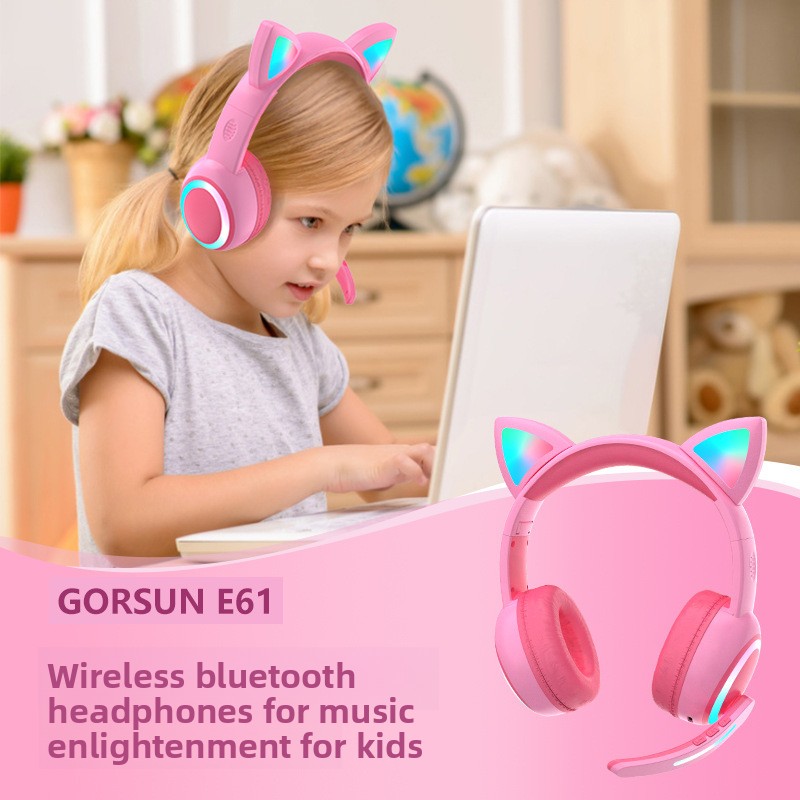 Bluetooth Headphones Cat Ear D - đánh giá và giá Cat Ear Bluetooth Headset Led