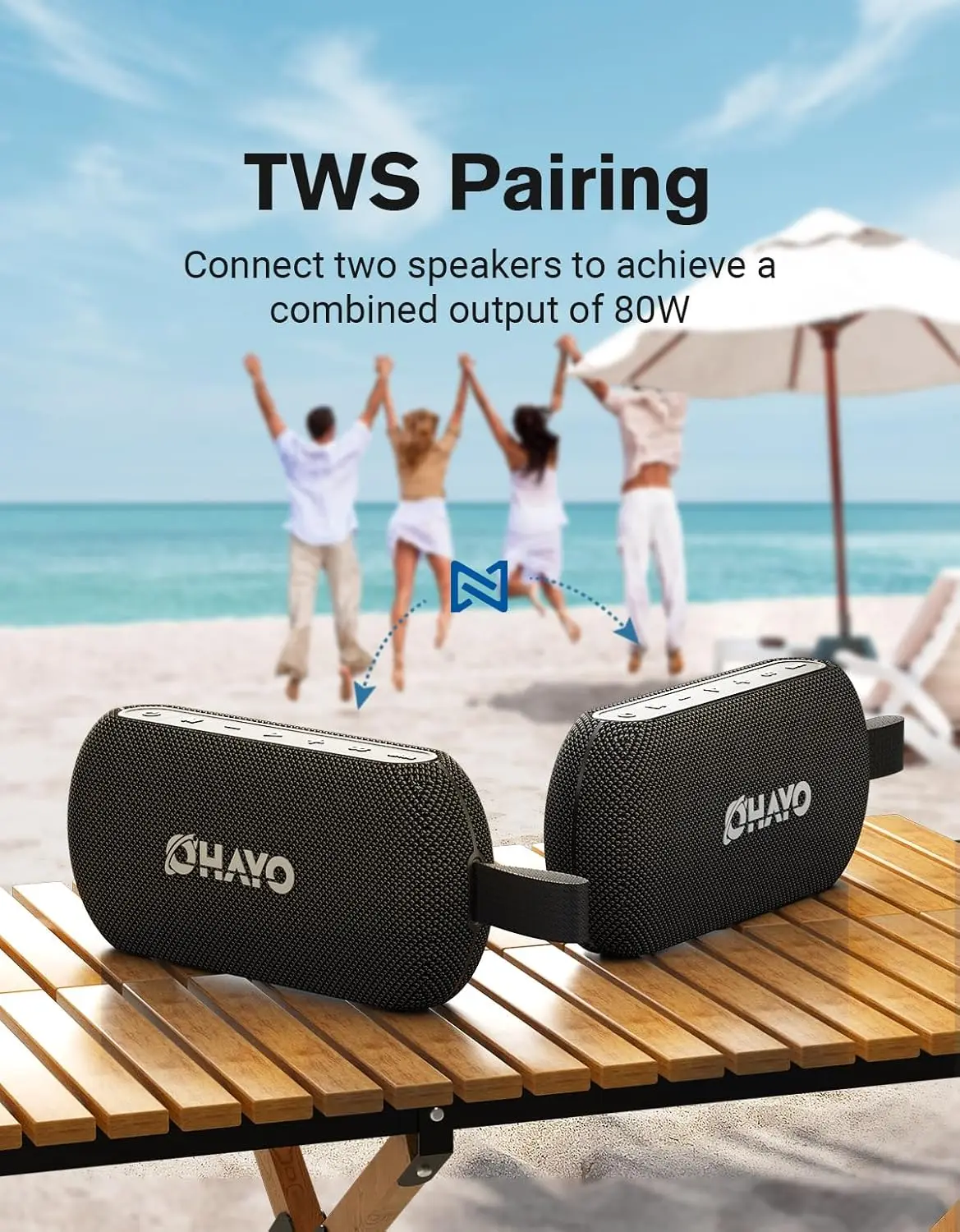 OHAYO 40W Wireless Portable Bl - đánh giá và giá Portable Bluetooth Speaker Waterproof Ipx7
